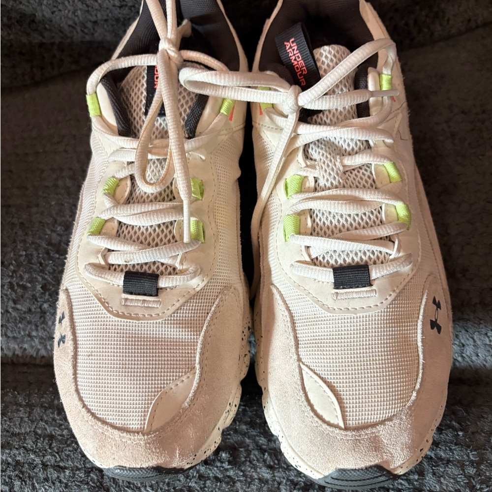 Under Armour Gray and White Athletic Shoes